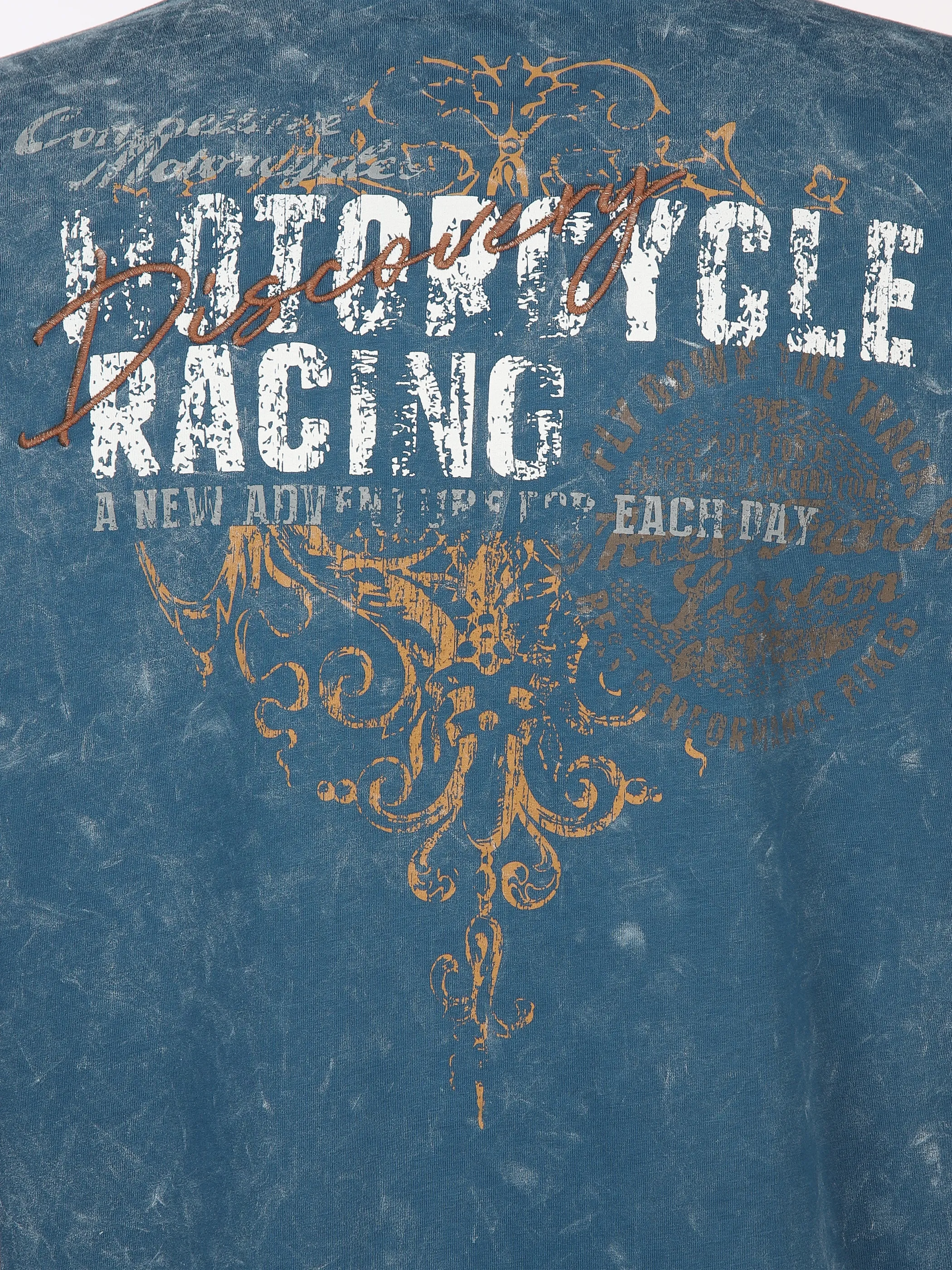 Herren Henley Shirt mit Print