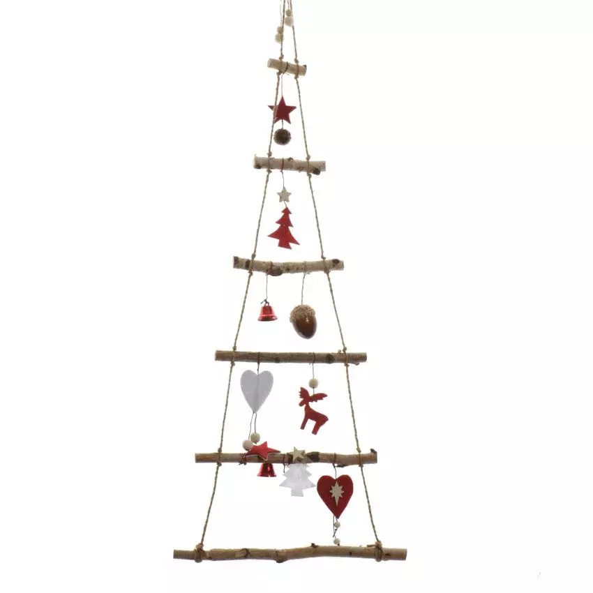 Sapin à suspendre en bois (H100 cm) Géant Naturel