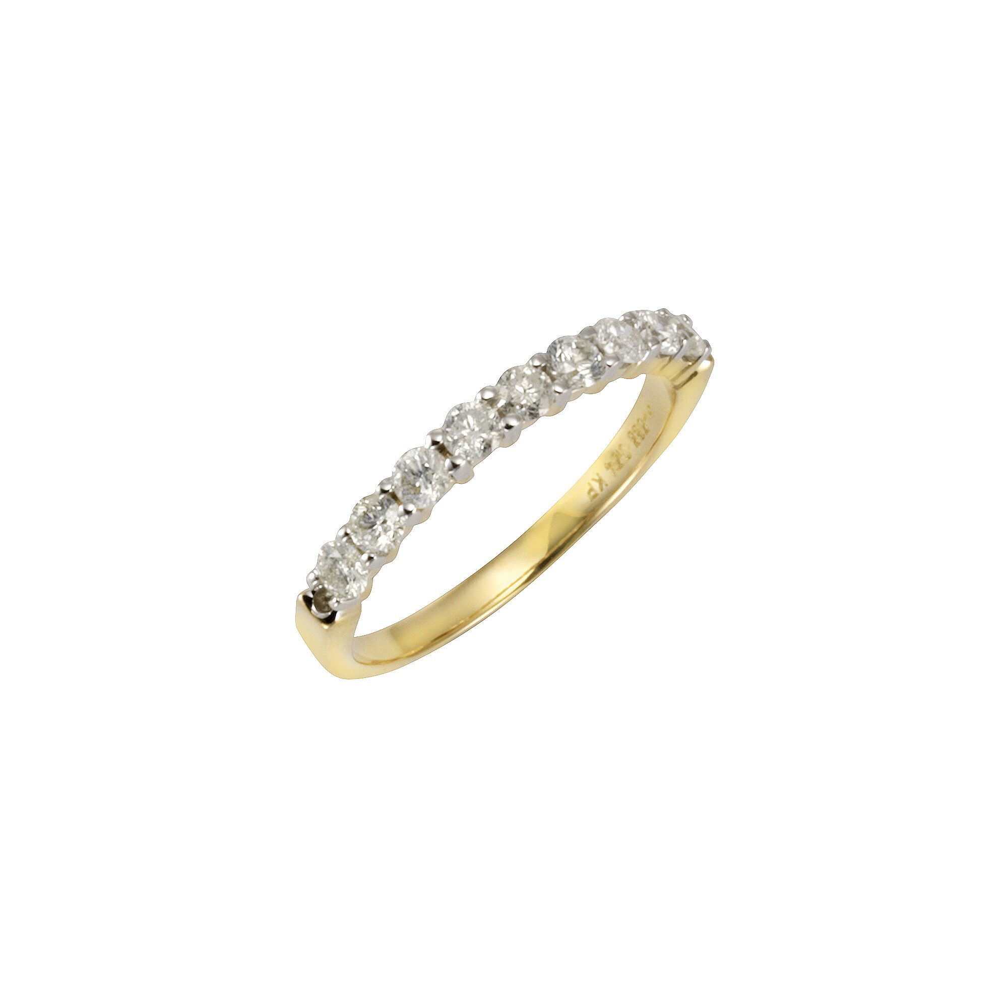 Diamonds by Ellen K. Ring 585 Gold 9 Brillanten=0,52ct.