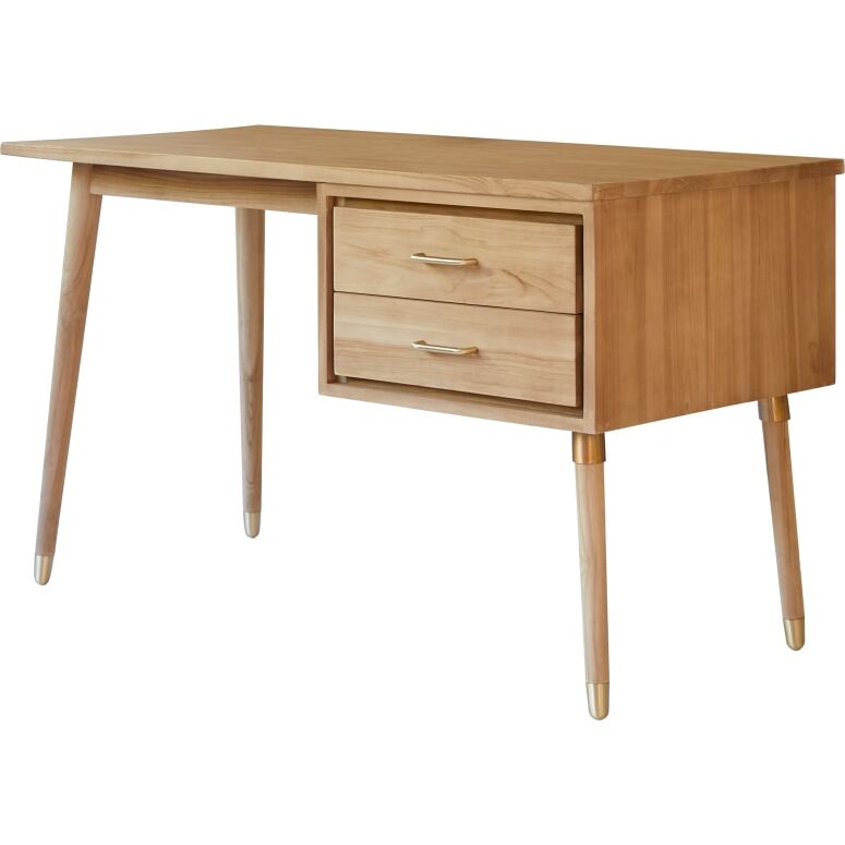 Bureau en bois de teck L 130 cm Kort