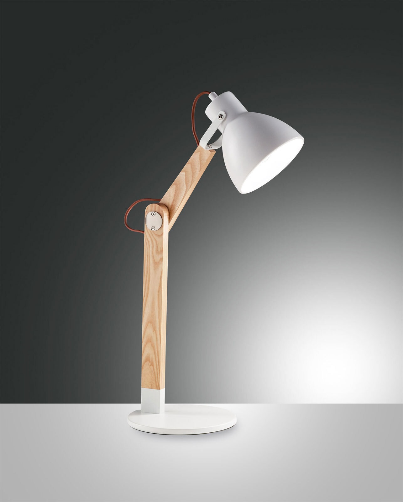 FABAS LUCE Retrofit Schreibtischlampe SVEVA Esche