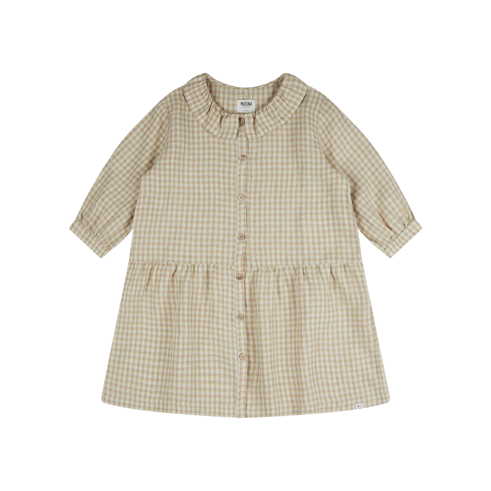 Kleid Frill Collar Dijon Check