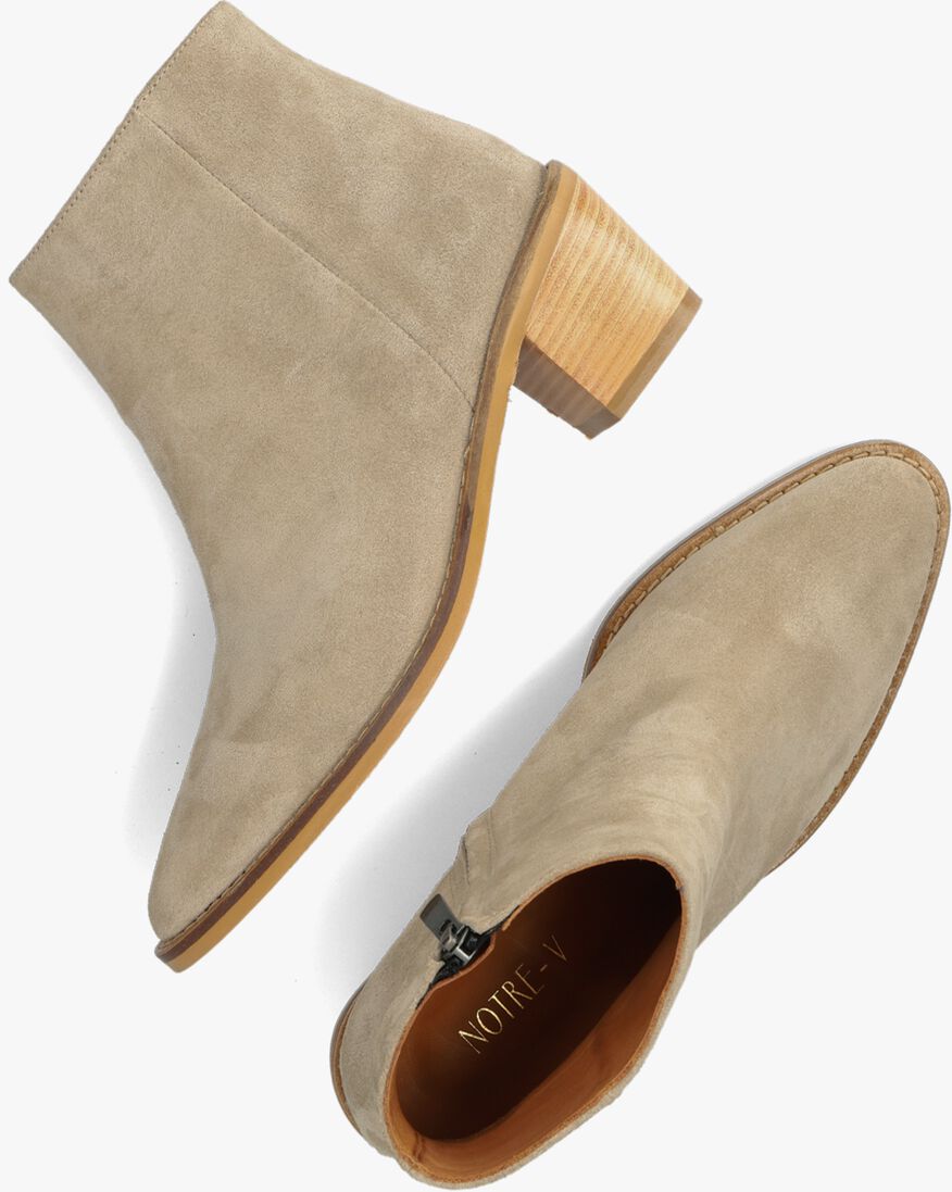 NOTRE-V beige notre-v enkellaarsjes 139 2328