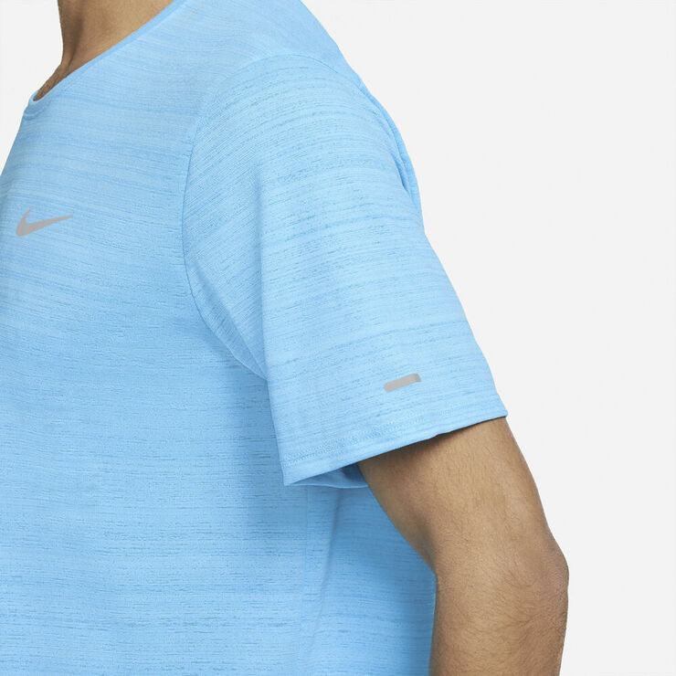 Nike Dri Fit Miler Lobe T Shirt Blå