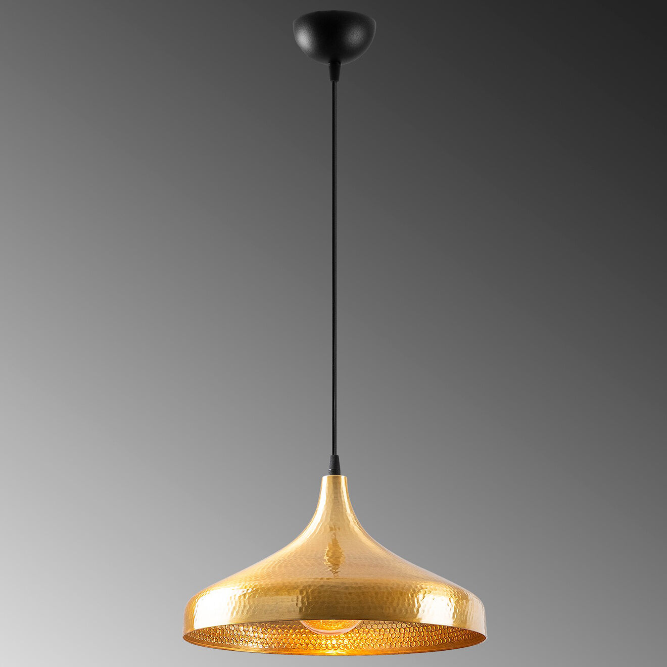 Sheen Suspension Tattoo  doré/noir - 36x36x118 cm