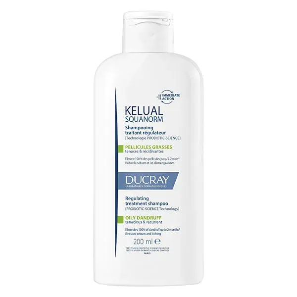 Ducray Kélual Squanorm Shampoo de Tratamento para Caspa em Pele Oleosa 200ml