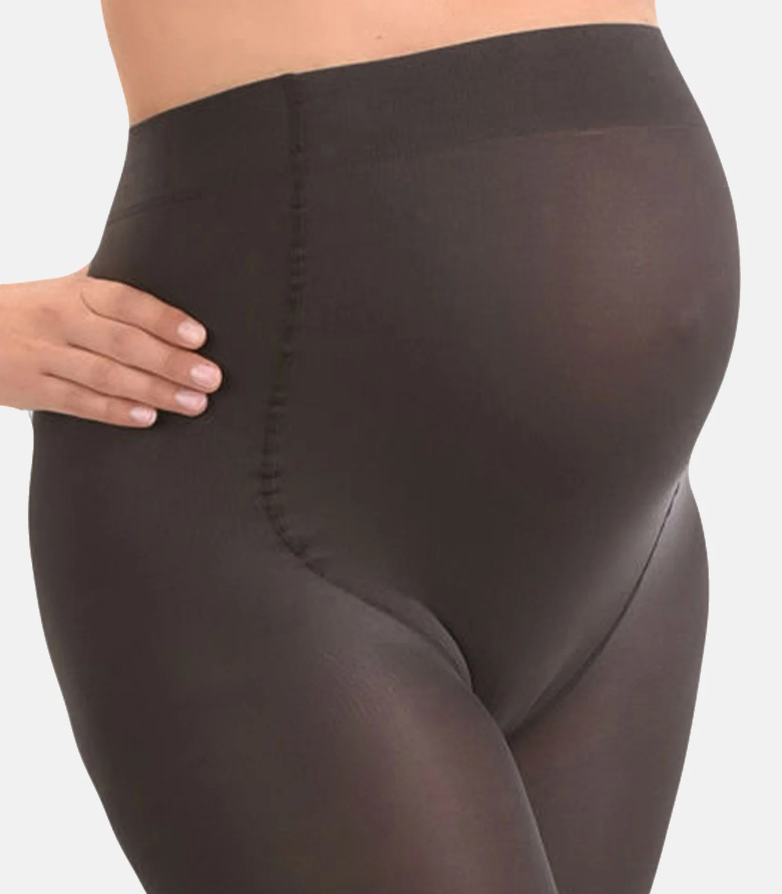 Collants de grossesse opaques confortables 60den | Gris