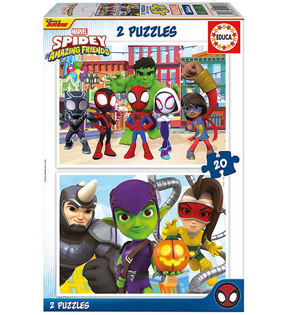 Educa Puzzlespiel - 2x20 Teile - Spidey und seine erstaunliche F