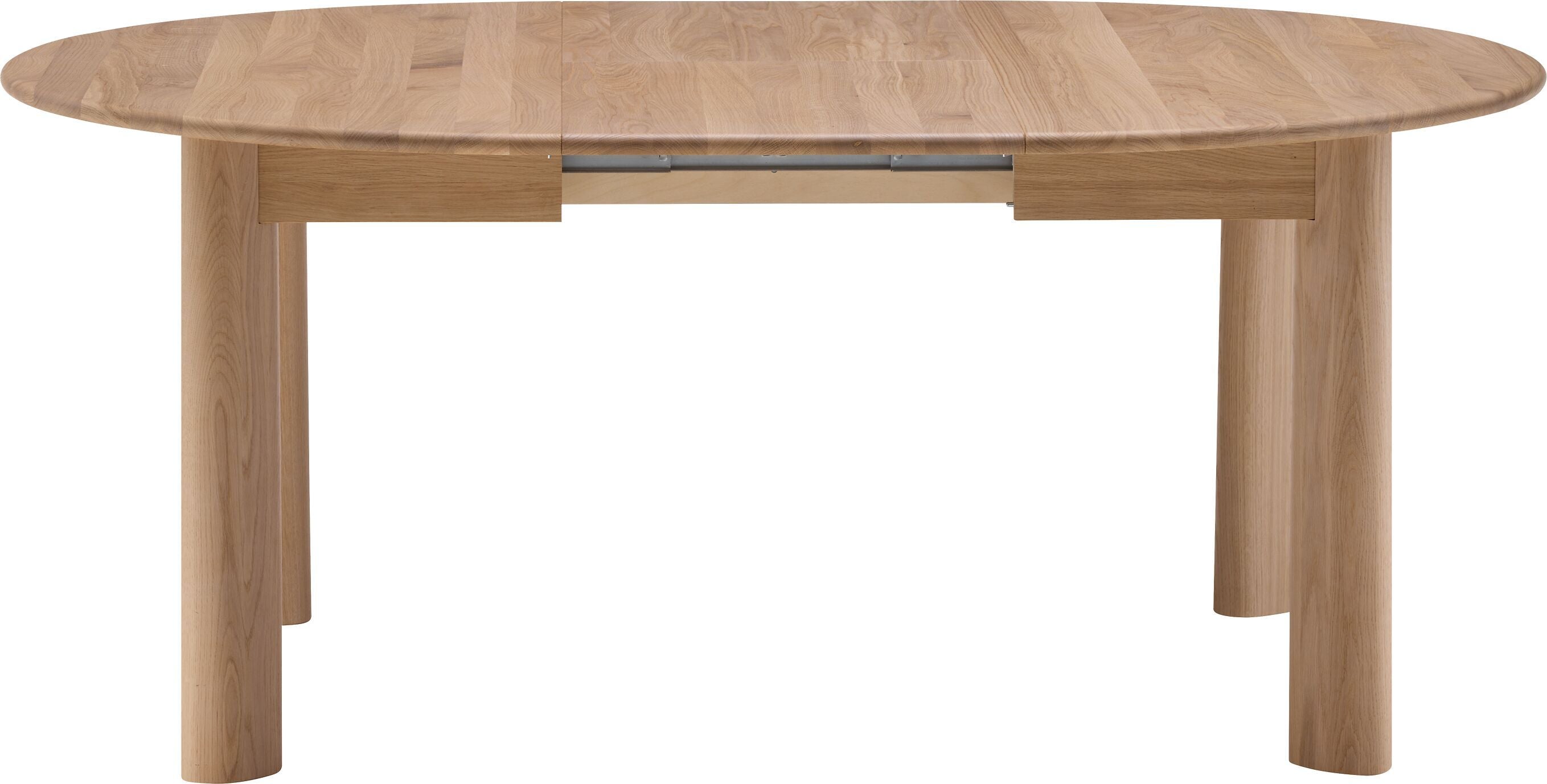 PURO Ausziehtisch - Eiche weiss / H: 75.0 cm