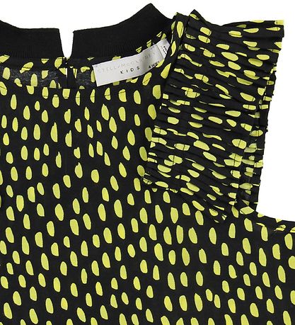 Stella McCartney Kids Top - Sort m. Gule Prikker/Fl?ser
