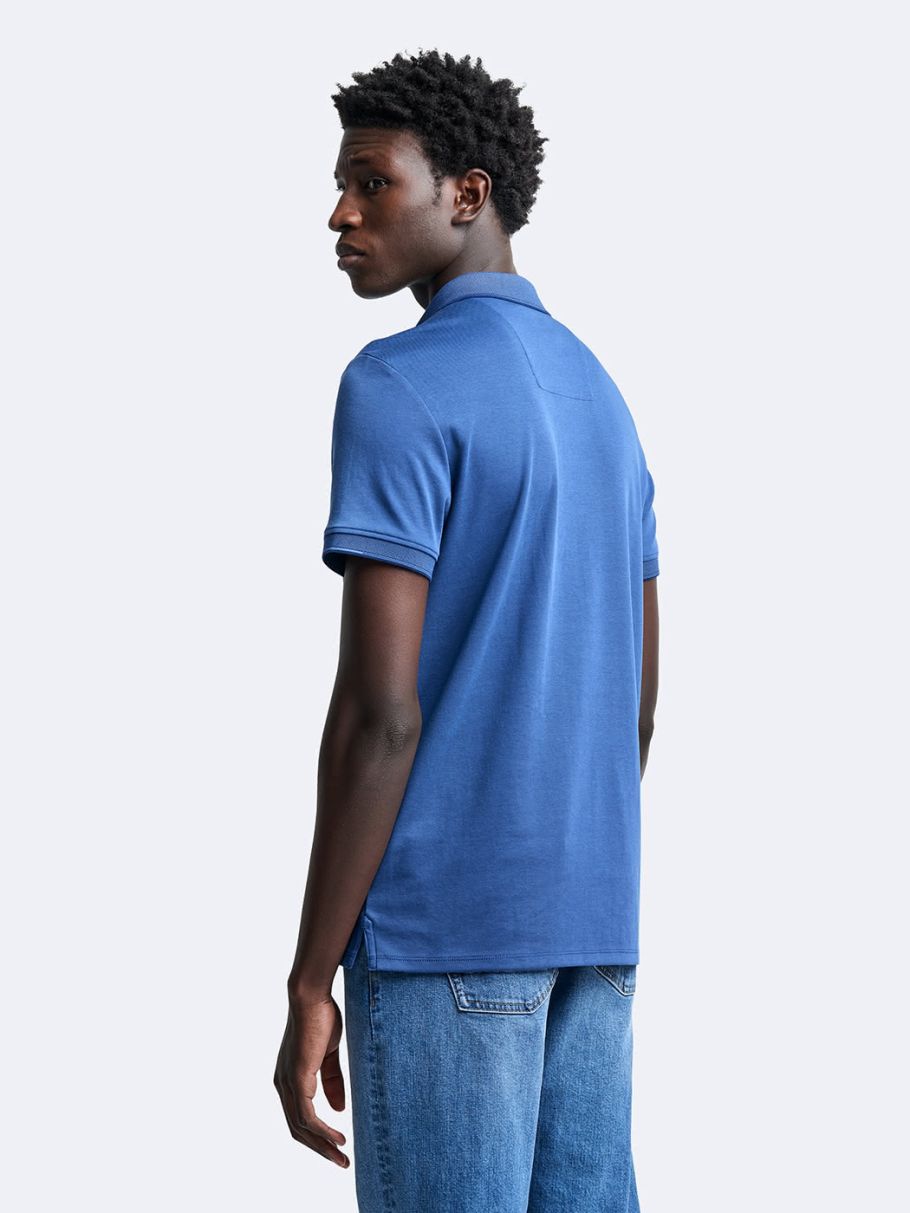 Polo à manches courtes uni
