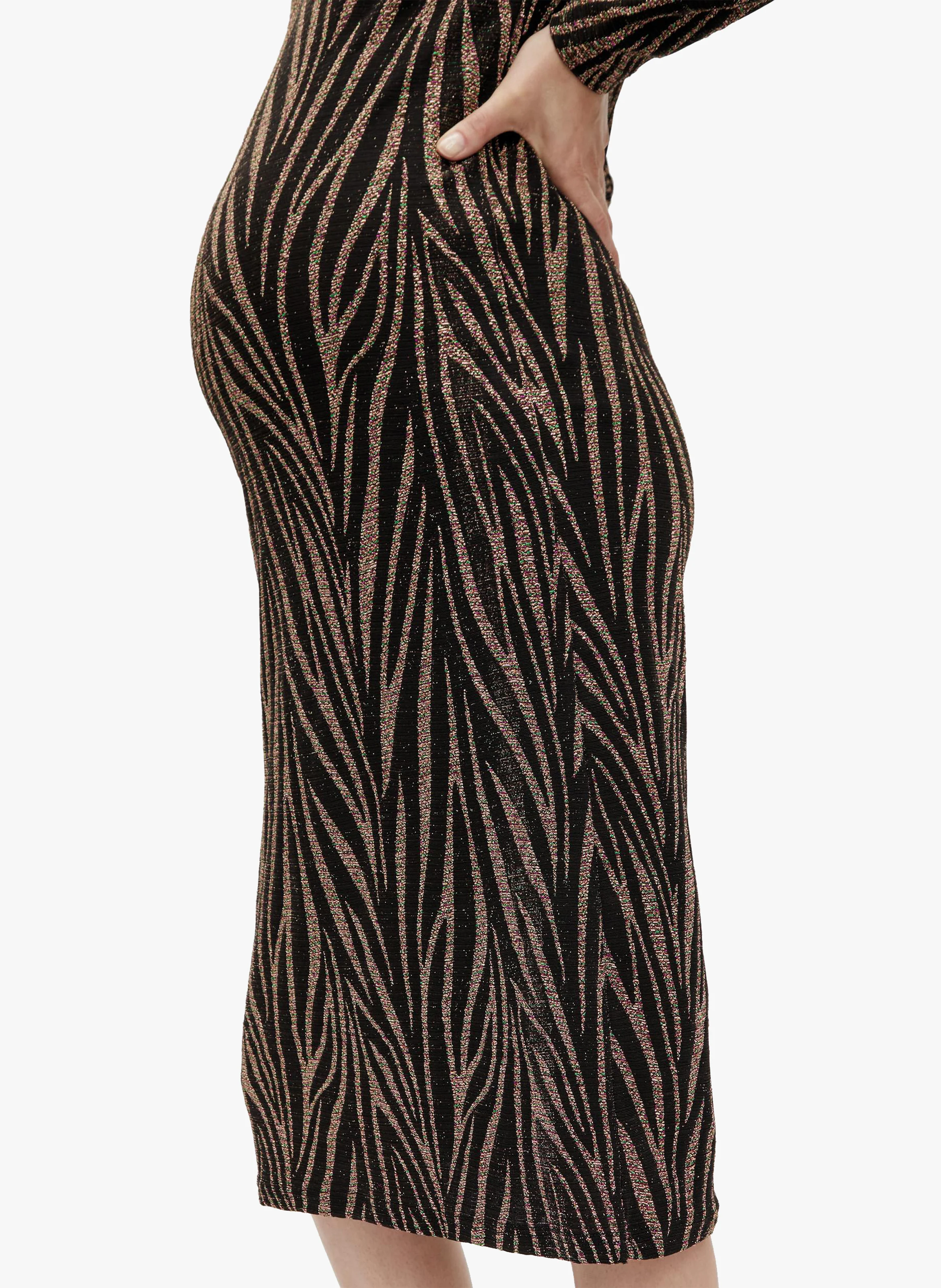 Robe de grossesse mi-longue | Noir