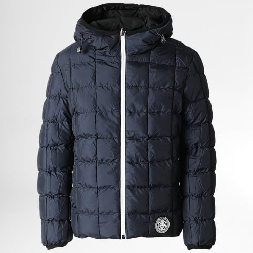 Veste Zippée Capuche Réversible Enfant Kthur Noir Bleu Marine