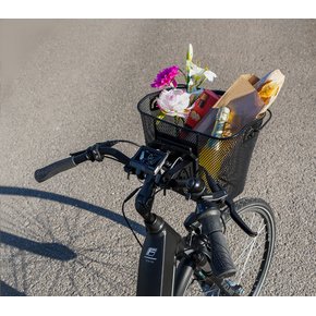 Panier pour guidon de vélo E-Bike PLUS, noir