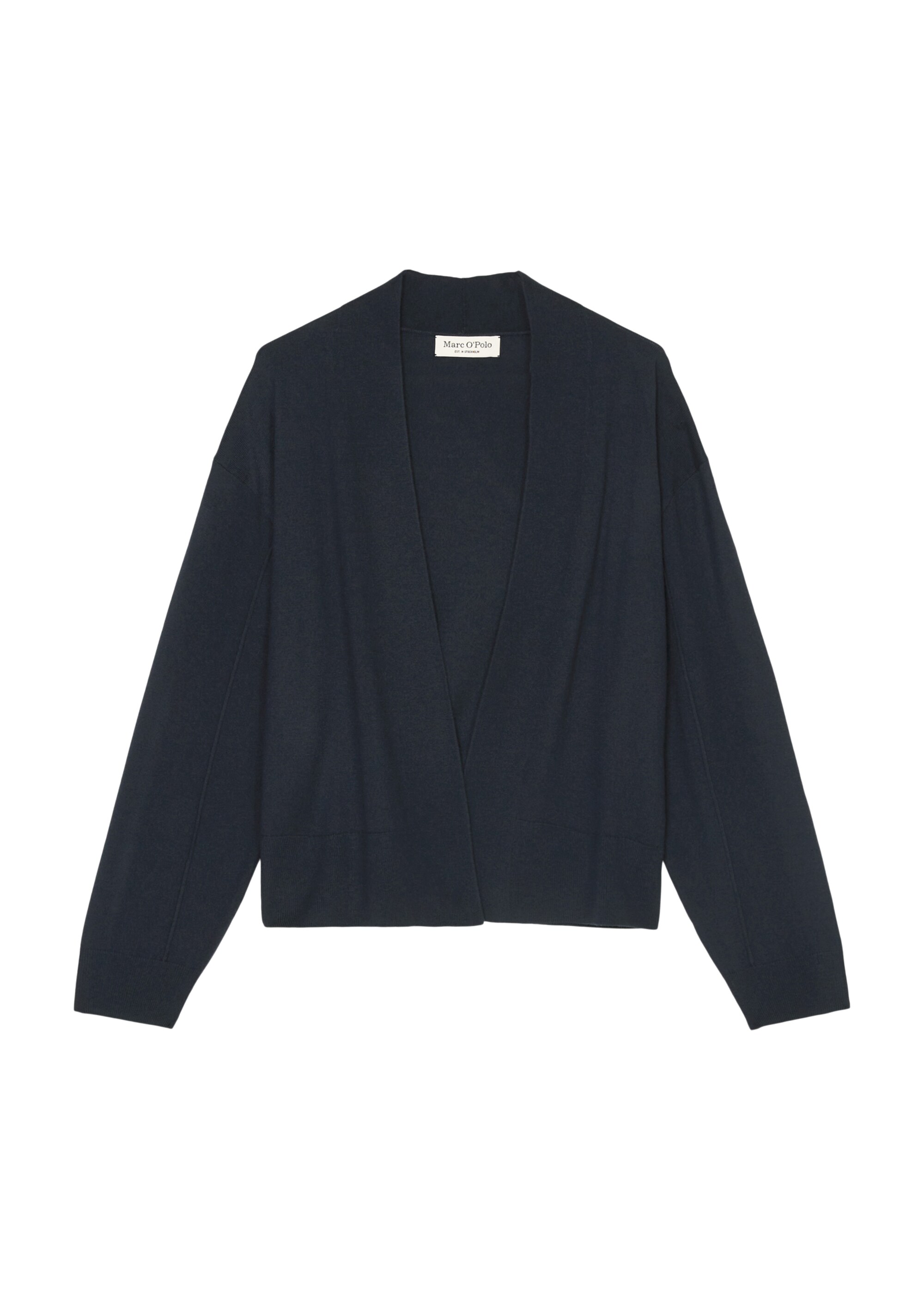 Cardigan loose aus Schurwolle-Viskose-Mix