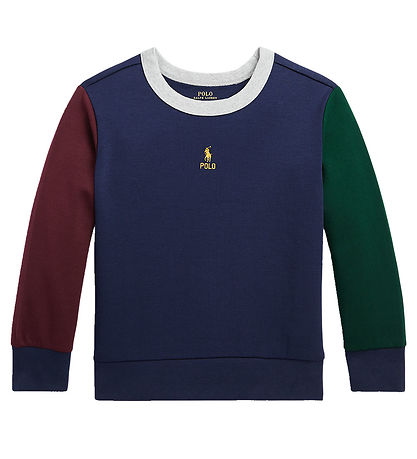 Polo Ralph Lauren Bluse - Navy m. Bordeaux/Mørke Grøn