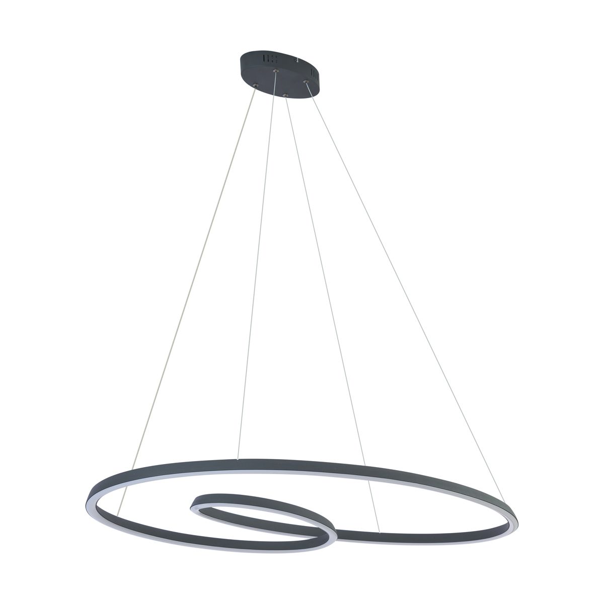 Scandinavische hanglamp zwart 110cm incl. LED 3-staps dimbaar - Circuit