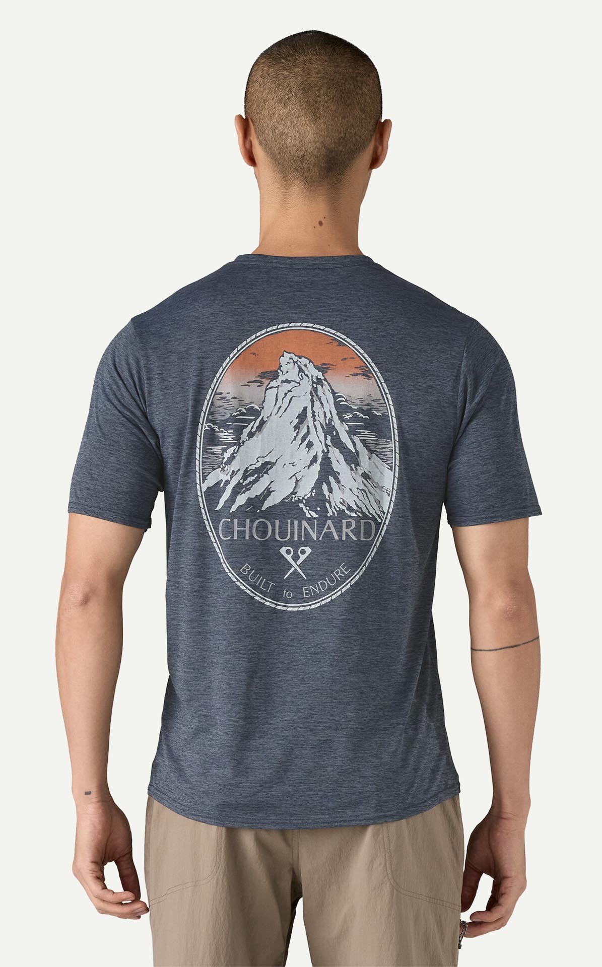 Capilene Cool Daily Graphic Shirt Herre Chouinard Crest: Smolder Blue X-Dye