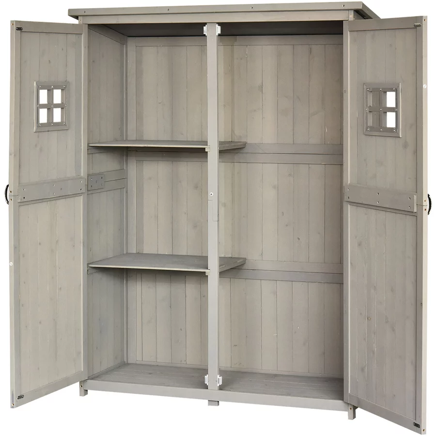 Outsunny Geräteschrank grau