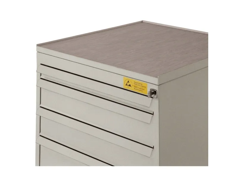 Manuflex LS0038 Bordplade med hævet ledende melamin BxDxH 500x580x25mm (B x H x T) 500 x 20 x 580 mm