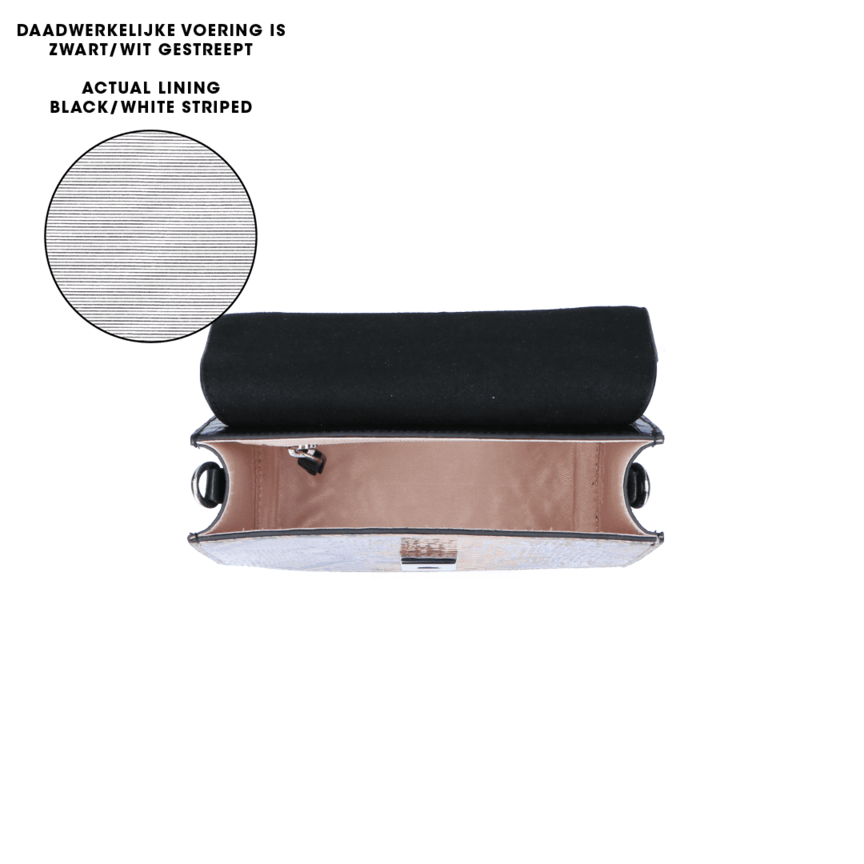 By LouLou Crossbodytas I Serpentes 92Bag Beige silver