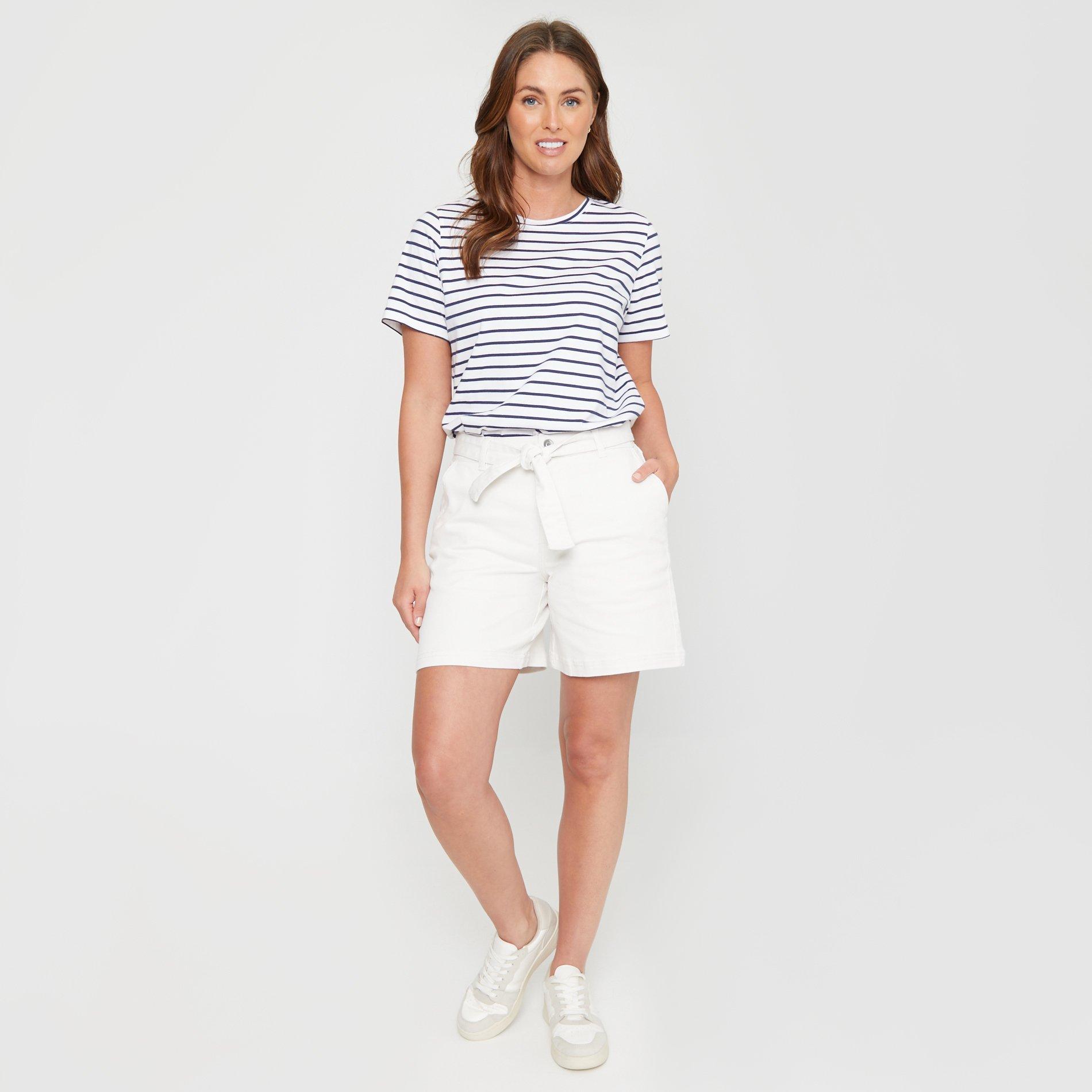 Be You BeYou Denim Belted Shorts Womens