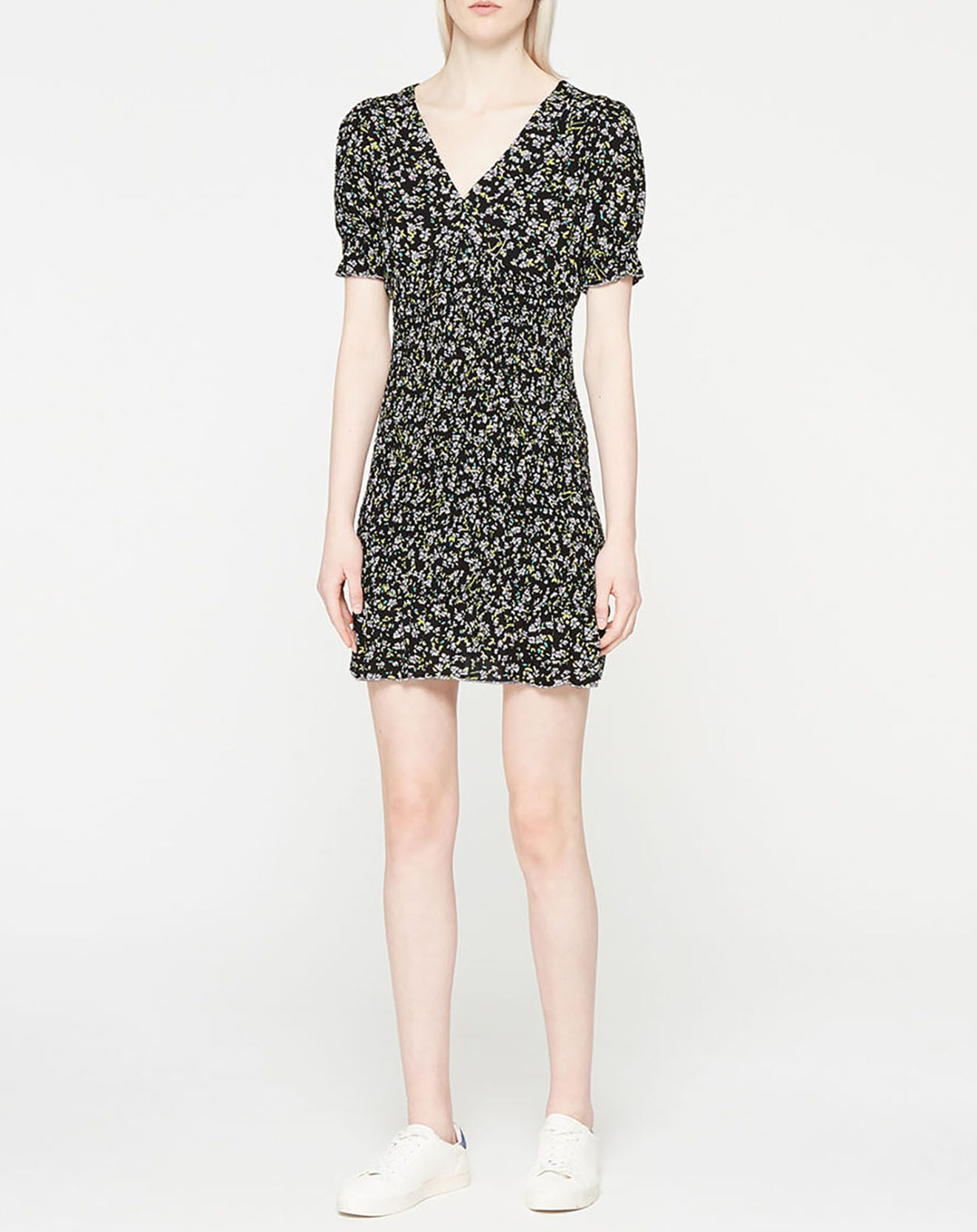 Tommy Jeans Robe smock body à fleurs multicolore