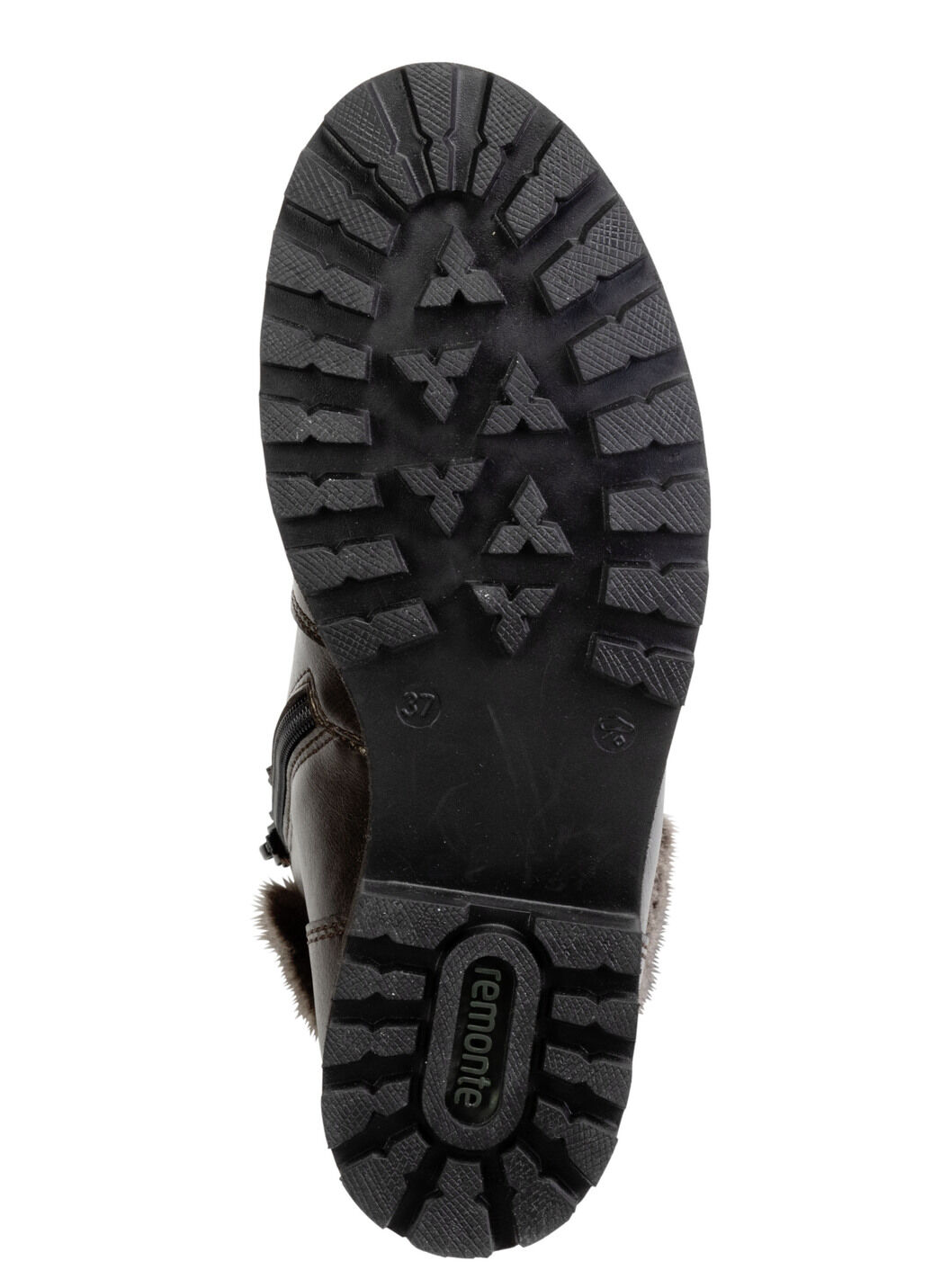 Remonte Schnür-Stiefelette mit Plüschkragen
