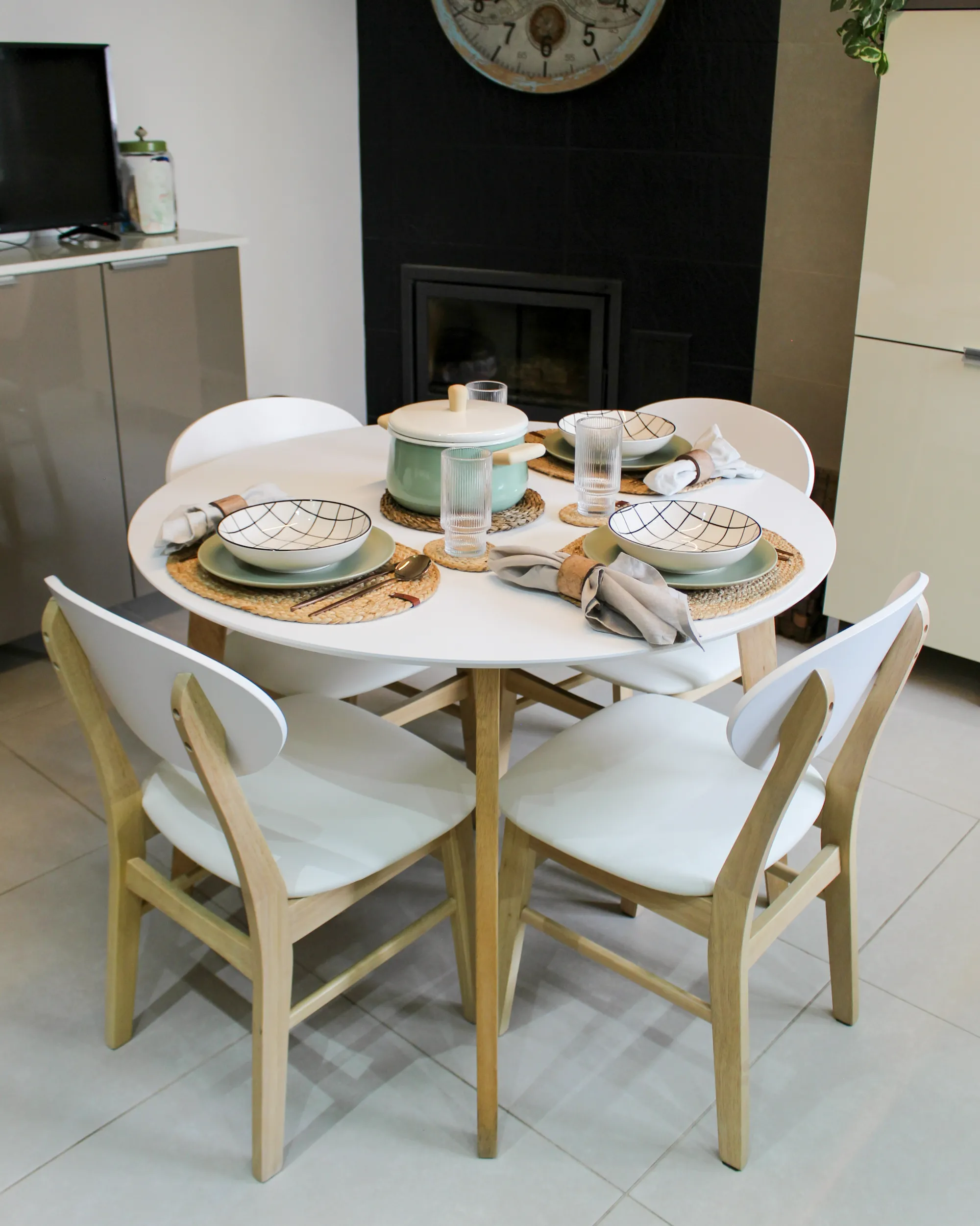 Placemats en onderzetters set BUSHYLARK Natuurlijk Jute