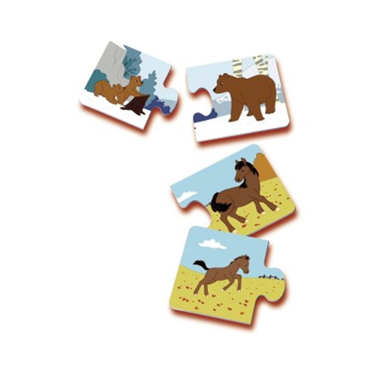 Puzzles duo : Maman et ses petits