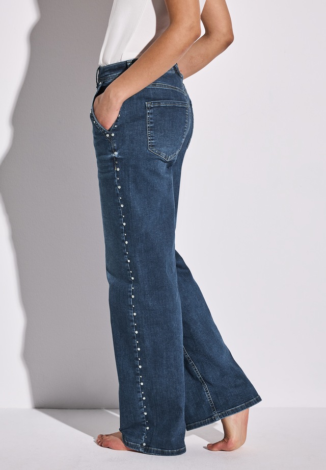 STREET ONE High-waist-Jeans , mit Nieten