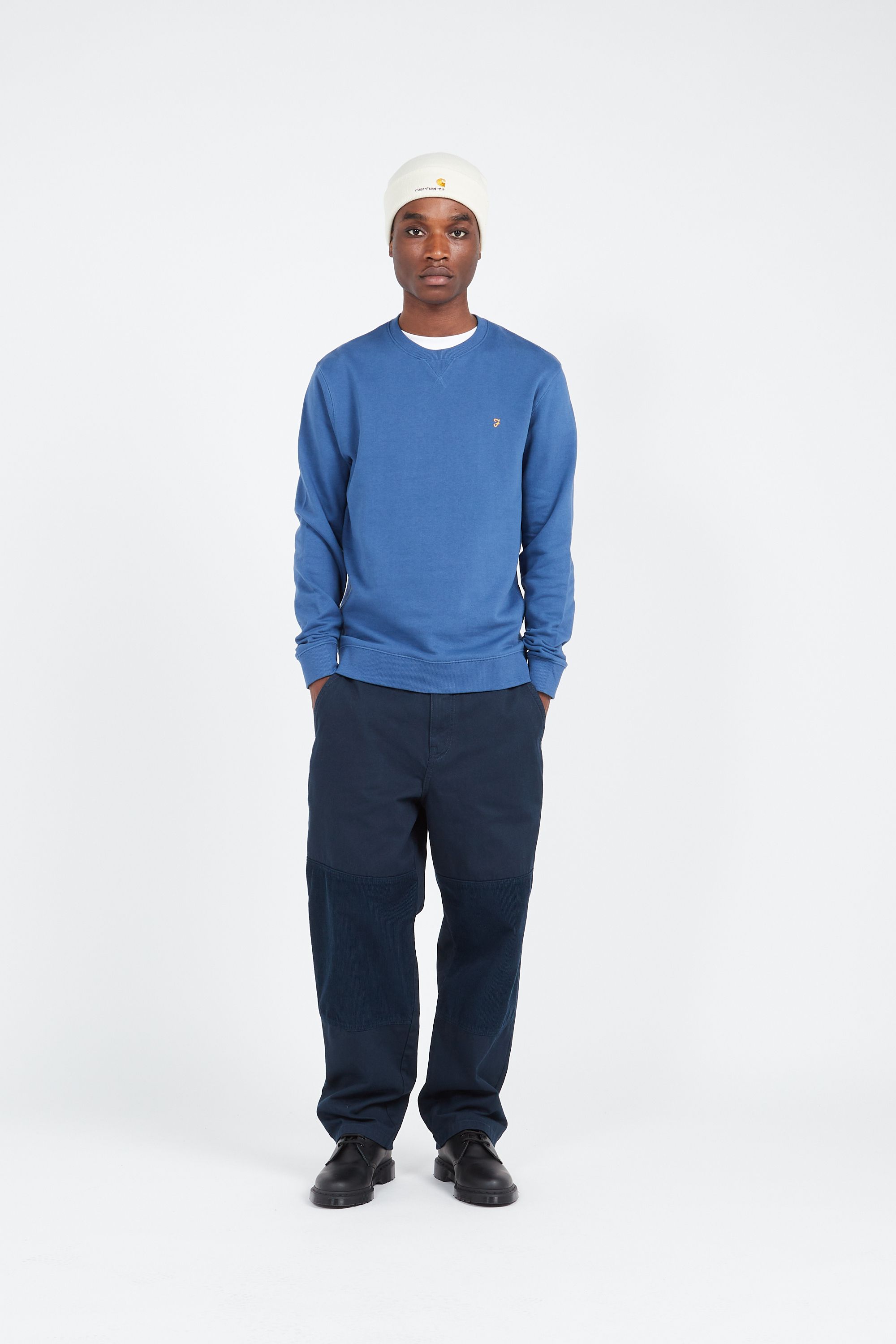 FARAH Sweatshirt  TIM NEW CREW Bleu
