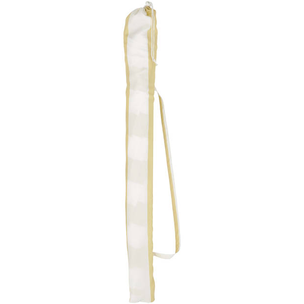 Blokker parasol geel/witte strepen 180cm