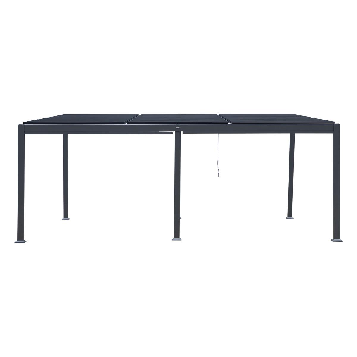 PERGOLA AVILA 6X3.5M GRAPHITE