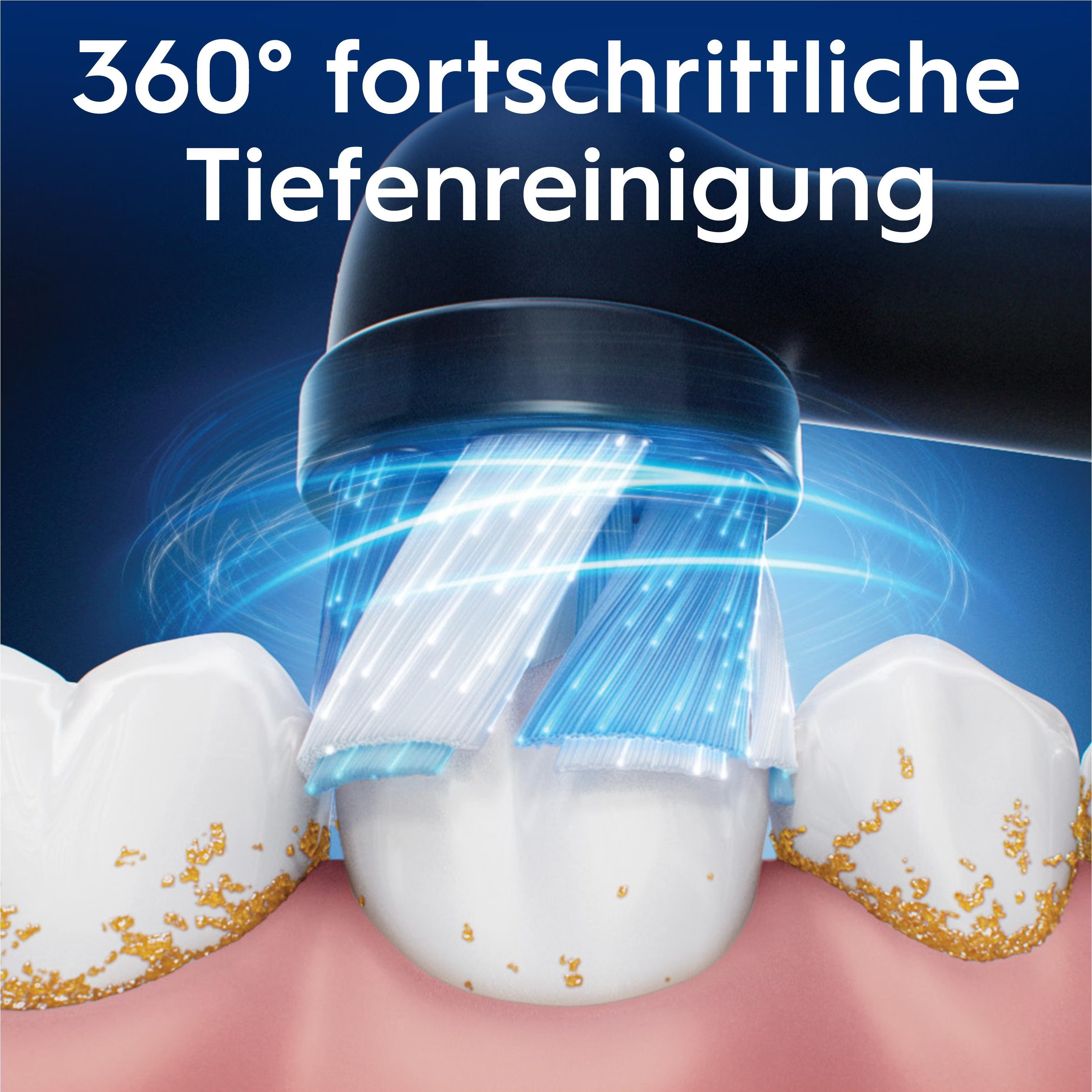 (8er Set) Ultimative Reinigung Ersatz Zahnbürstenkopf für Oral-B iO Elektrische Zahnbürsten - Schwarz