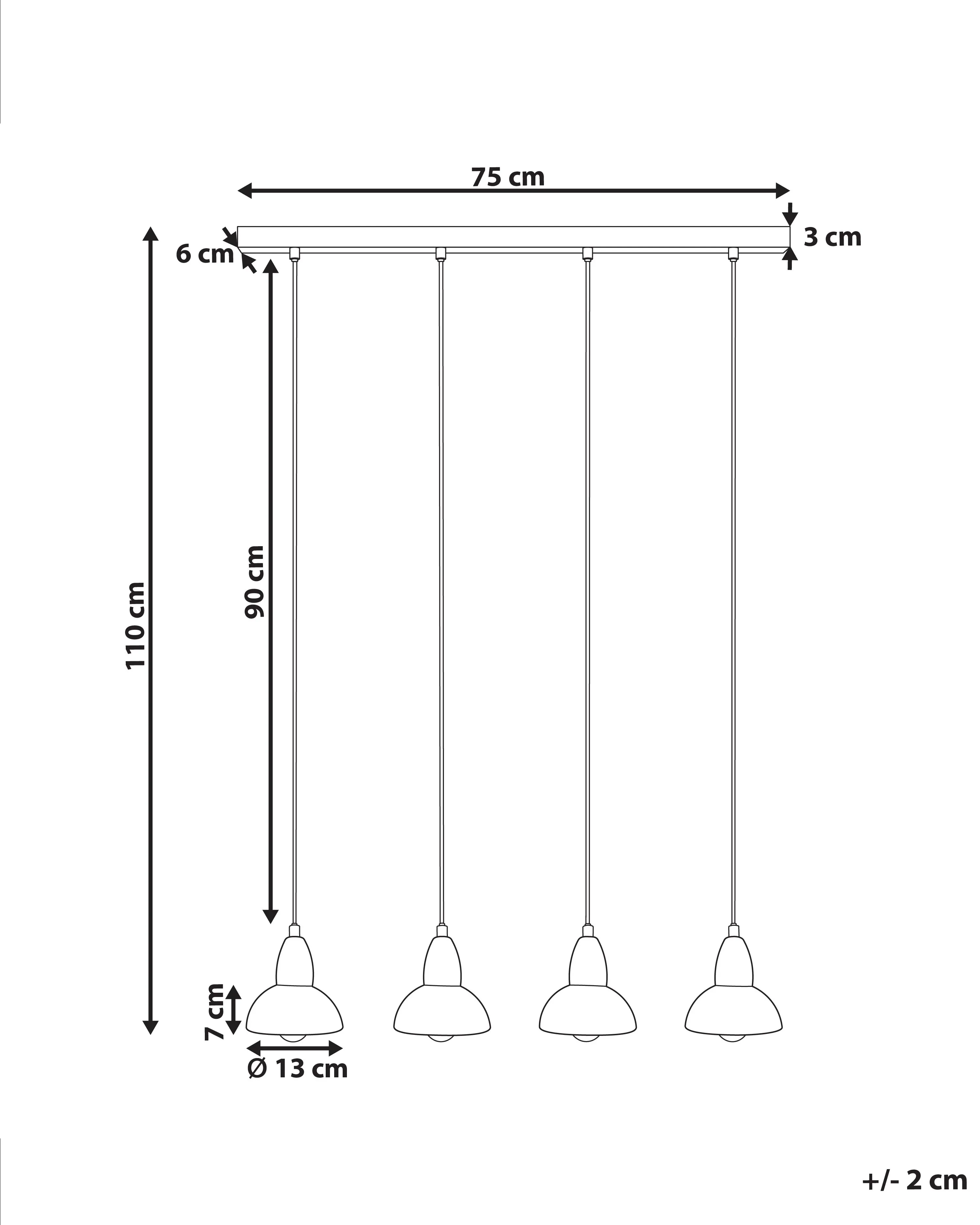 Hanglamp CASTALY Metaal Messing