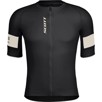 Scott Endurance Pro Kurzarmtrikot Black / Cotton White Herren