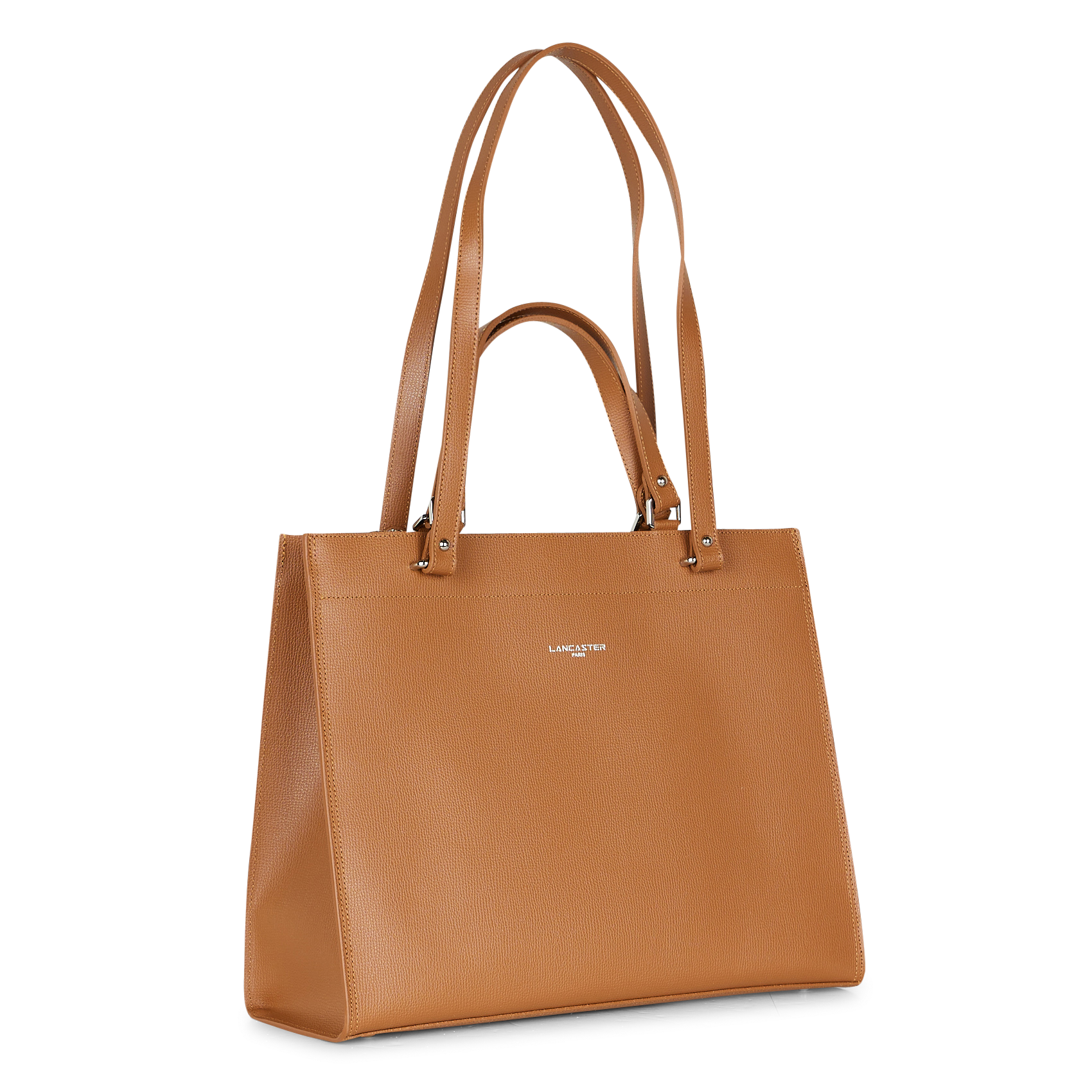 Grand sac cabas en cuir| Marron