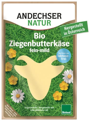 Andechser BIO Ziegenbutterkäse in Scheiben 48%