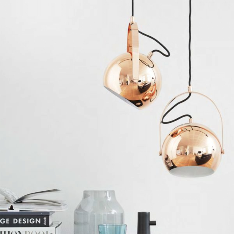 Frandsen Ball Handle hanglamp Ø18 zwart