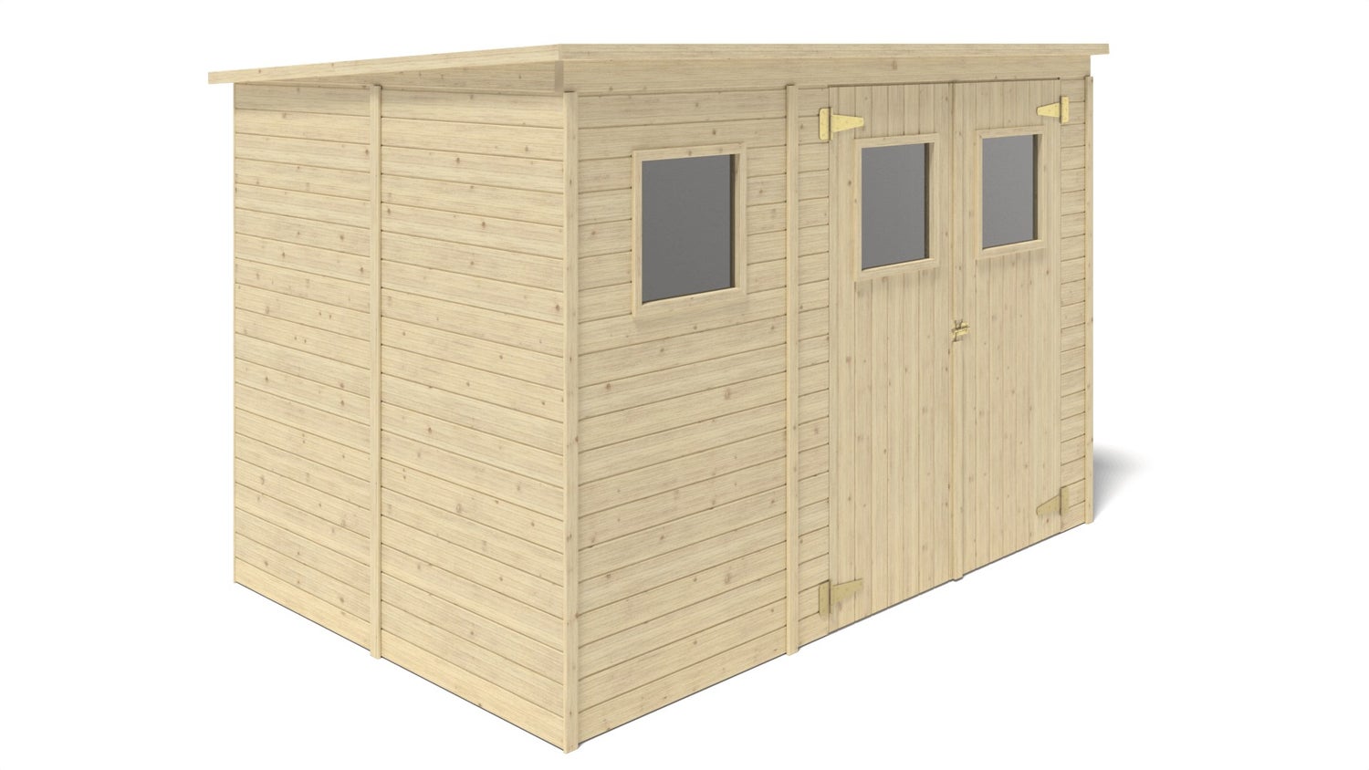 Tuinhuis, gereedschapsschuur 4,86m² - Afmeting: 2,70x1,80m - Kleur: Hout - inclusief montagemateriaal