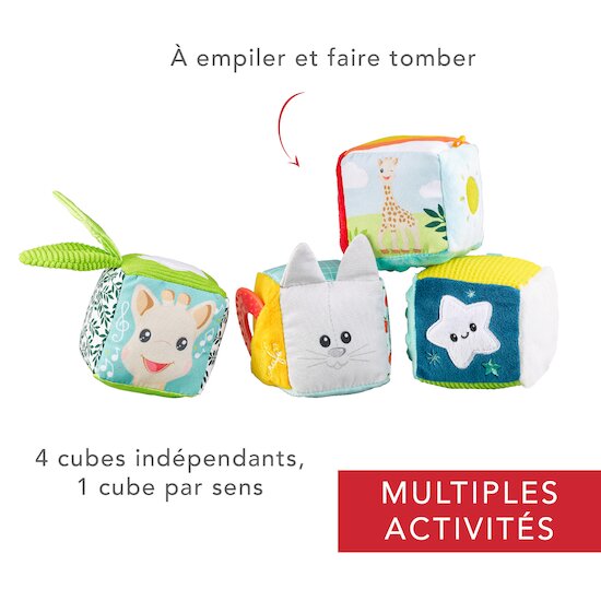 Cubes d'activités   de               Sophie La Girafe®