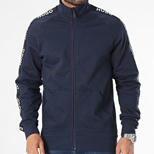 Veste Zippée A Bandes Sporty Logo 50496985 Bleu Marine