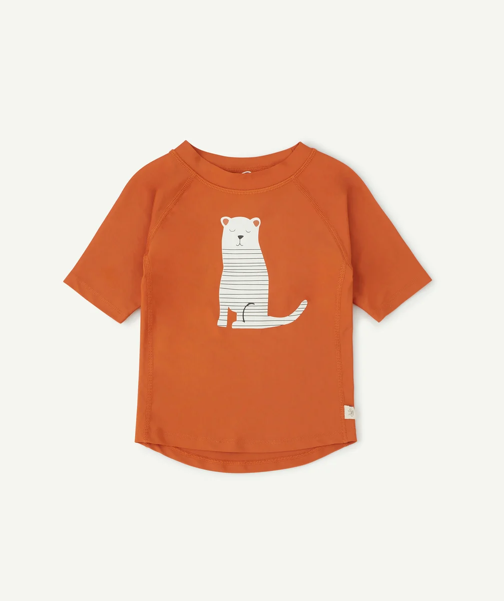 LASSIGT-SHIRT ROUILLE TIGRE ANTI-UV BÉBÉ