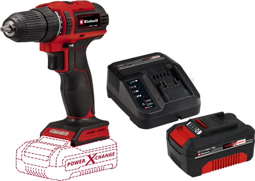 Einhell TE-CD 18/40 Li BL Solo + Einhell 18 V/4.0 Ah Starter Kit- Power X-Change