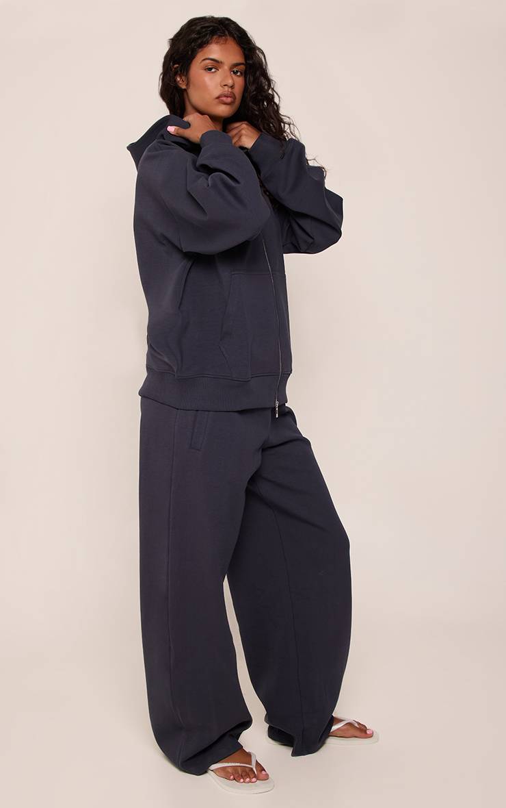 Bleu Marine Joggers Larges En Jersey Interlock