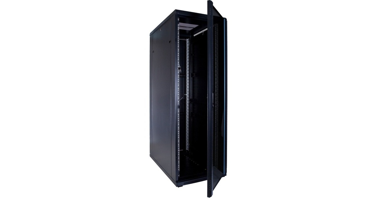 DSI37U serverkast met glazen deur - DS6037 server rack  (Zwart, 600 x 1000 x 1800mm)