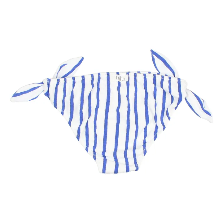 Búho Culotte de Bain Coton Bio Rayée | Blanc