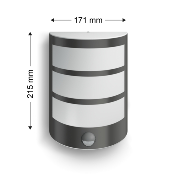 Philips buitenlamp Python met bewegingssensor 3,8W 800 lm