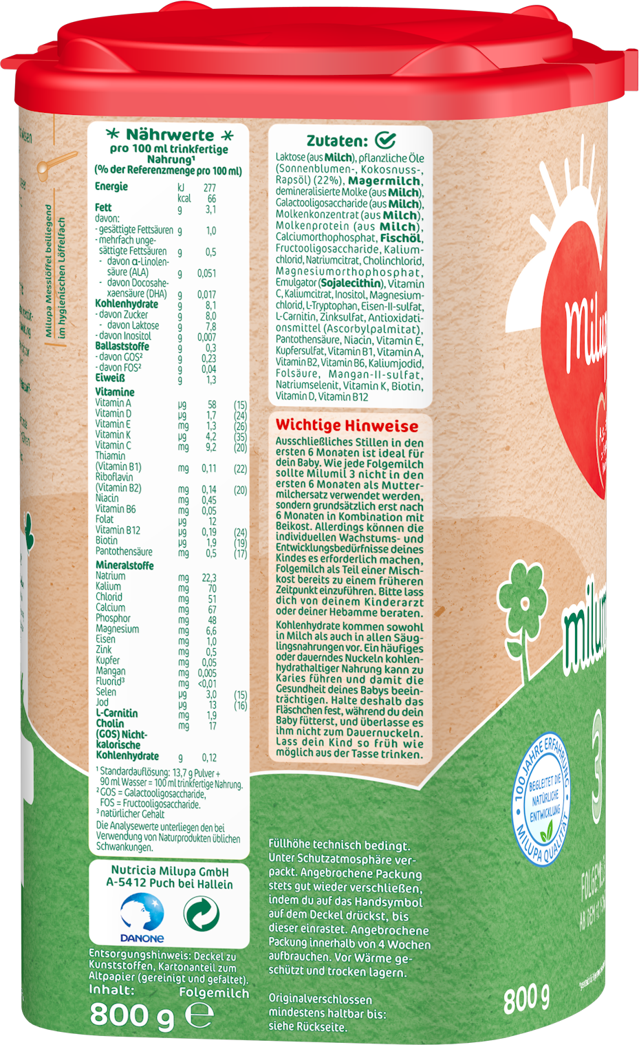 Milupa Milumil 3 Folgemilch Precinutri+